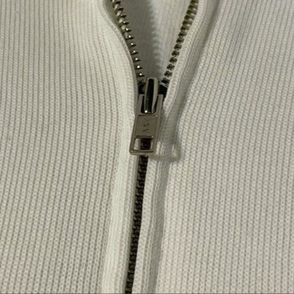 Talbots White Full Zip Jacket Size Petite Large - Picture 8 of 12